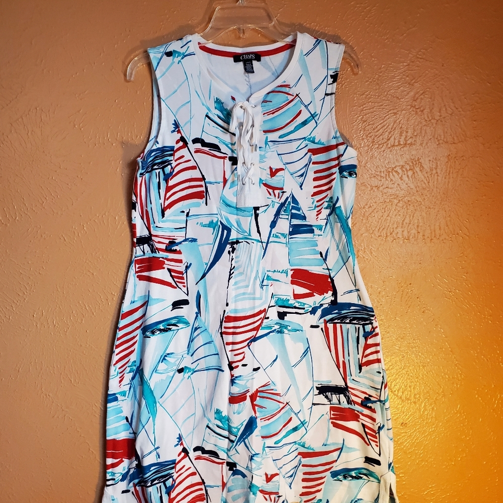 Chaps Sleeveless Spring dress